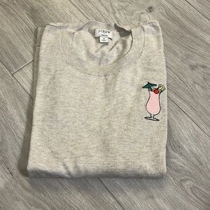 J Crew Sweater with embroidery. Sz S